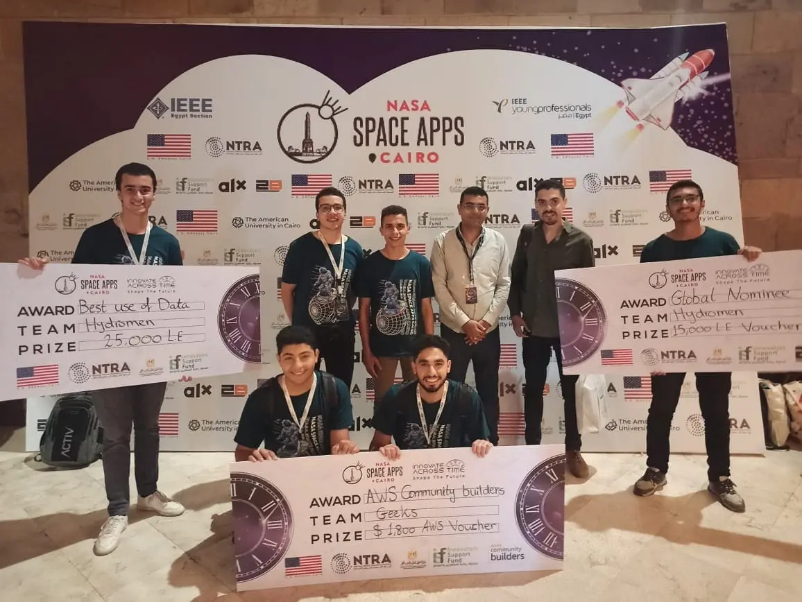 الفوز بـ NASA Space Apps القاهرة — HydroMen - صورة 2